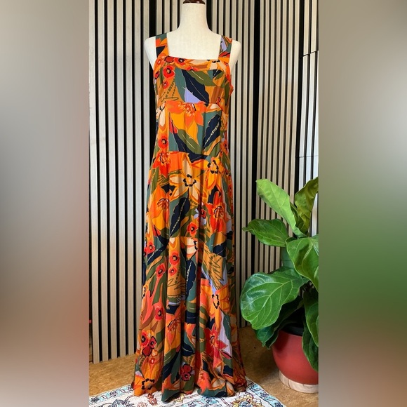 MSK Multicolor Floral Dress Sz M - Picture 1 of 5